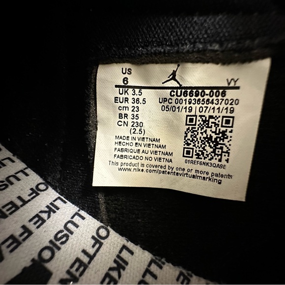 Nike Air Jordan 1 High OG Fearless Metallic Rose Sneakers - Picture 9 of 11